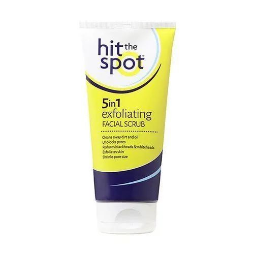 hit the spot 5in1 exfoliating facial scrub 150ml ( expiry date: november / 2026 )