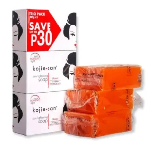 kojie san skin lightening bar soap(3in1)100g
