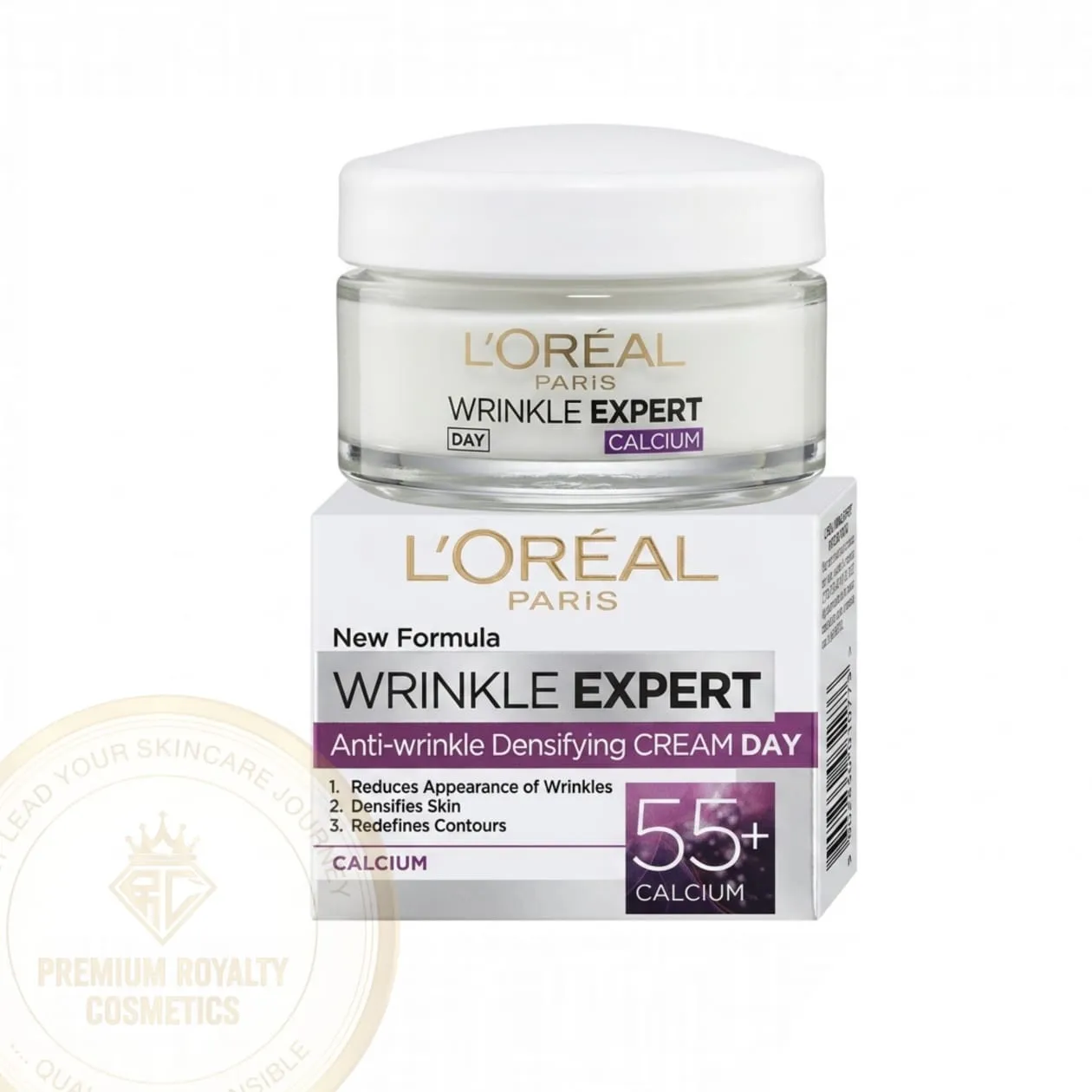 l'oreal paris wrinkle expert | anti wrinkle densifying [ cream day ] 55+ calcium 50ml