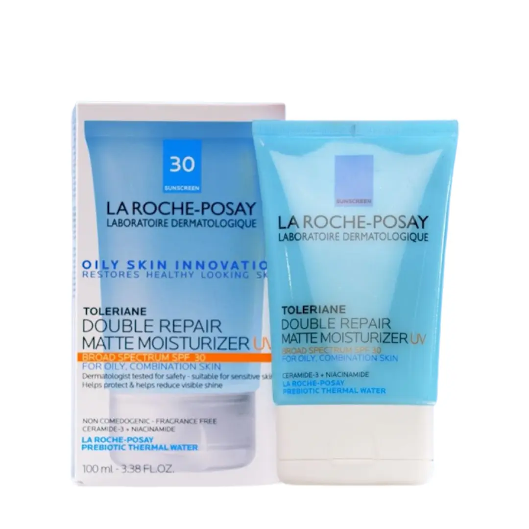 la roche posay oily skin innovation toleriane double repair matte moisturizer uv 100 ml ( broad spectrum spf 30 )