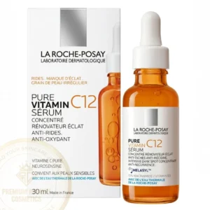 la roche posay [ pure vitamin c12 serum ] anti wrinkle concentrate radiance renovating. anti oxidant ( 30ml )