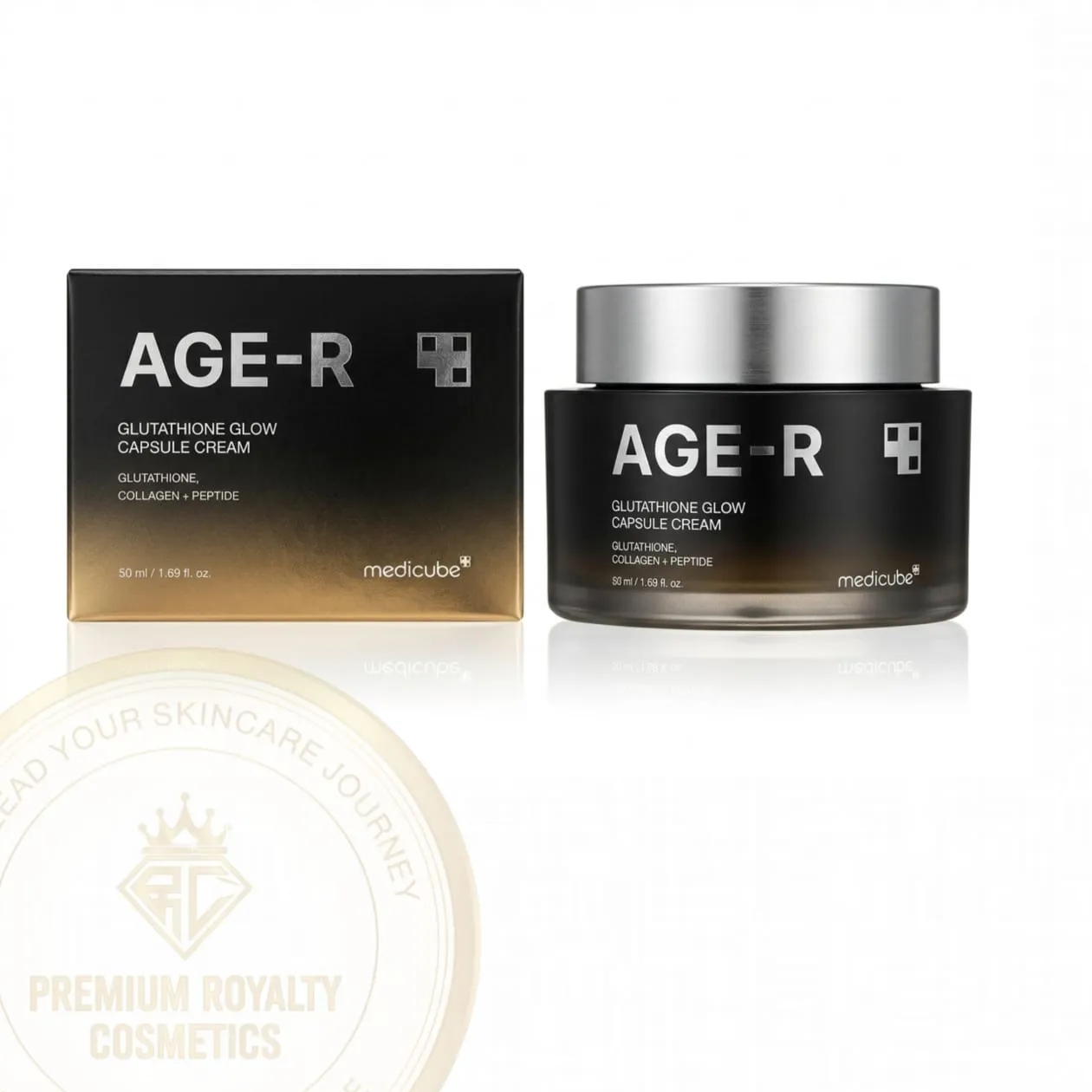 medicube age r glutathione glow capsule cream ( glutathione collagen + peptide ) 50ml