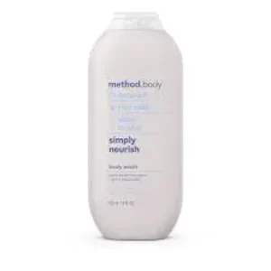 method body coconut rice milk shea butter simply nourish body wash 532ml
