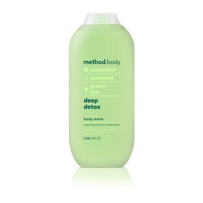 method body cucumber, seaweed green tea daily zen body wash 532ml