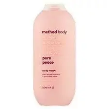 method body peony rose water pink sea salt pure peace body wash 532ml