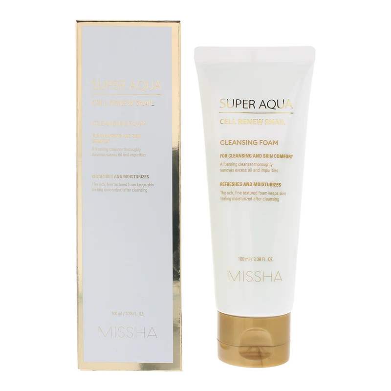 missha cell renew snail foaming cleanser (100ml)