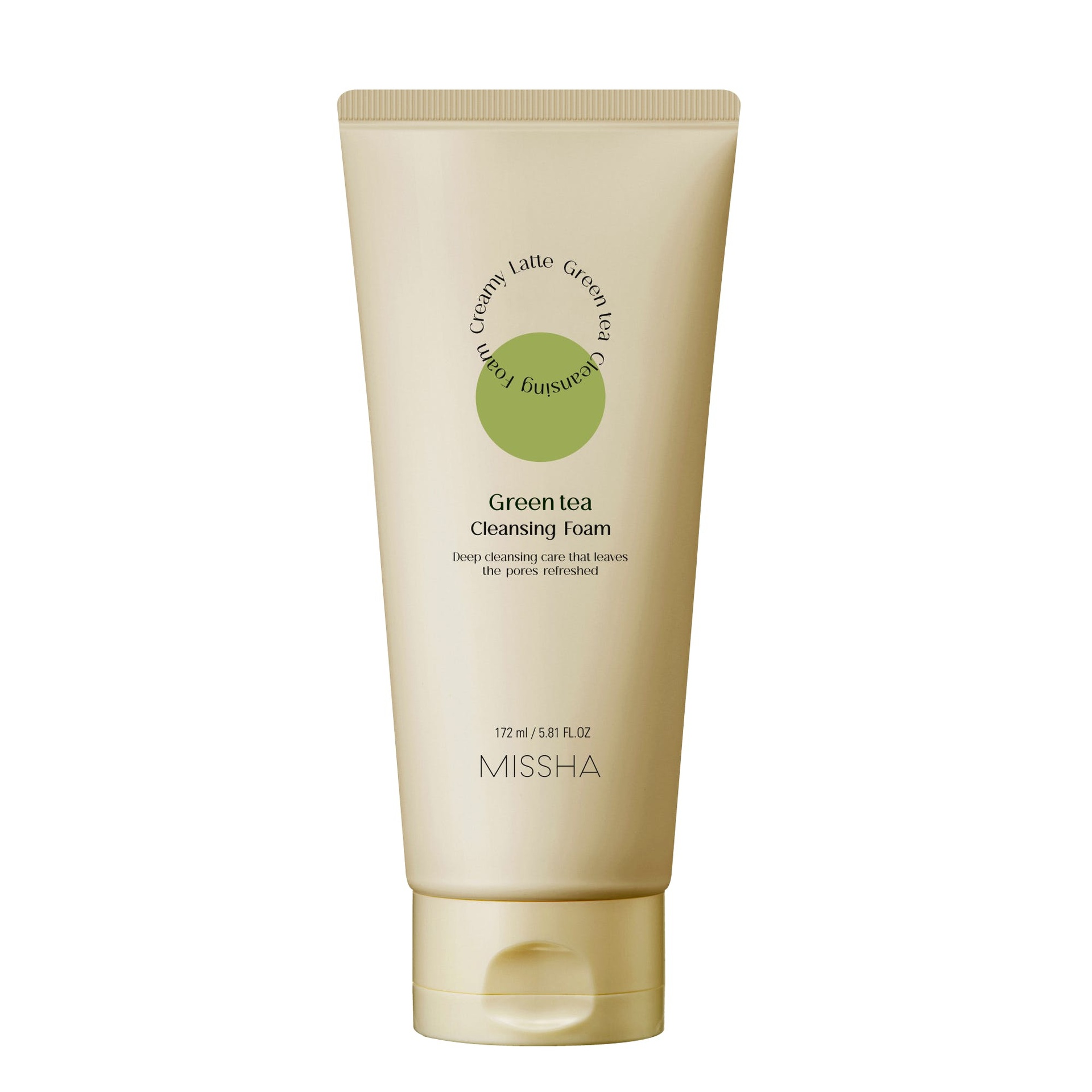 missha green tea cleansing foam (172ml)