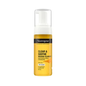 neutrogena clear & soothe mousse cleanser with turmeric 150ml