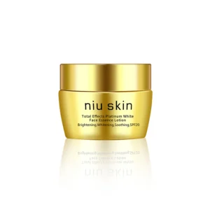 niu skin total effects platinum white face essence cream 50ml ( gold )