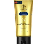 niu skin watery essence [ spf 50+pa+++ ] total effects plantinum white sunscreen | with plant extracts niacinamide & vc ( 50ml )