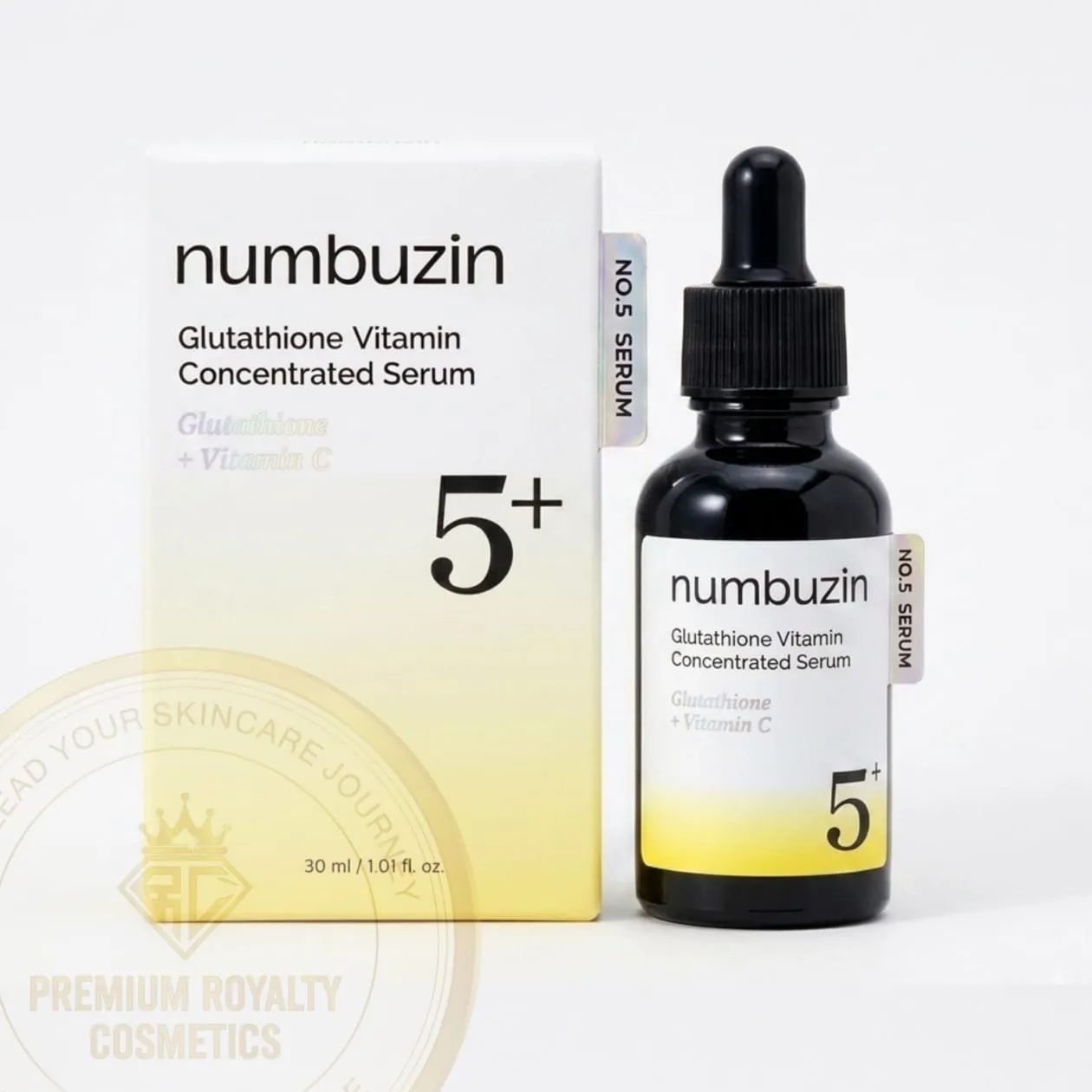 numbuzin no.5 vitamin concentrated serum, dark spot care, glutathione & vitamin serum, korean skincare, tranexamic acid 4%, niacinamide 5%, for a radiant looking glow 1.01 fl oz
