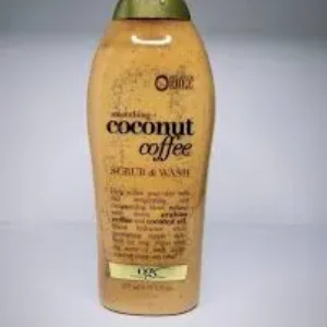 ogx sulfate free smoothing+coconut coffee scrub & wash 19.5fl.oz 577ml