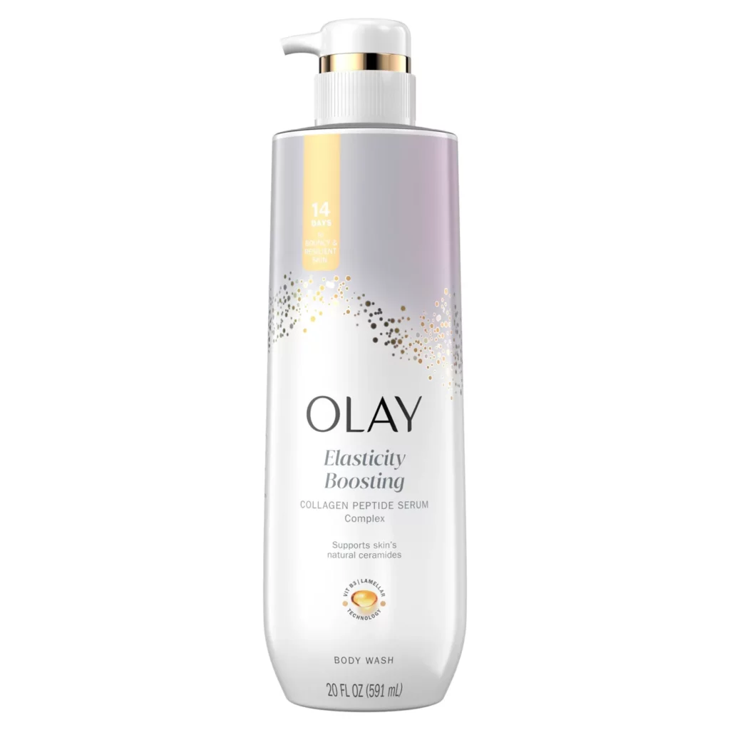 olay elasticity boosting collagen peptide hydrating body wash 20fl oz/591ml