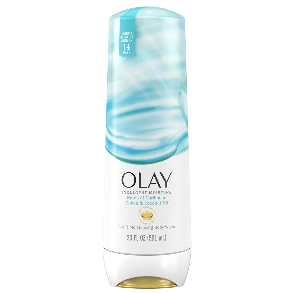 olay indulgent moisture notes of carribbean guava &coconut oil 591ml