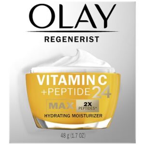 olay regenerist vitamin c+peptide 24 ( max 2x peptides ) hydrating moisturizer 48g