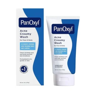 panoxyl acne creamy wash for face & body 4% benzoyl peroxide acne treatment wash 170g