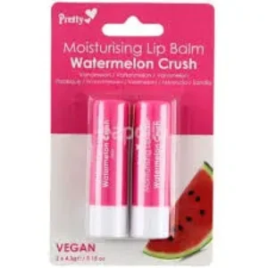 pretty watermelon moisturising lip balm 4.3g