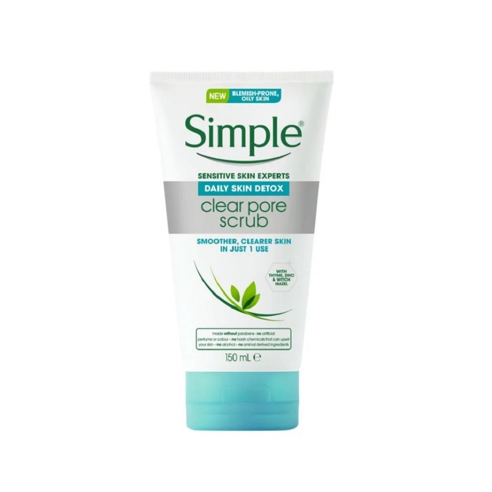 simple clear pore scrub 150ml
