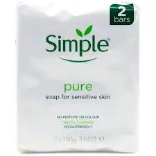 simple pure bar soap for sensitive skin 100g