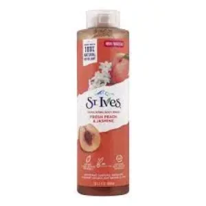 st ives exfoliating body wash fresh peach & jasmine 650ml