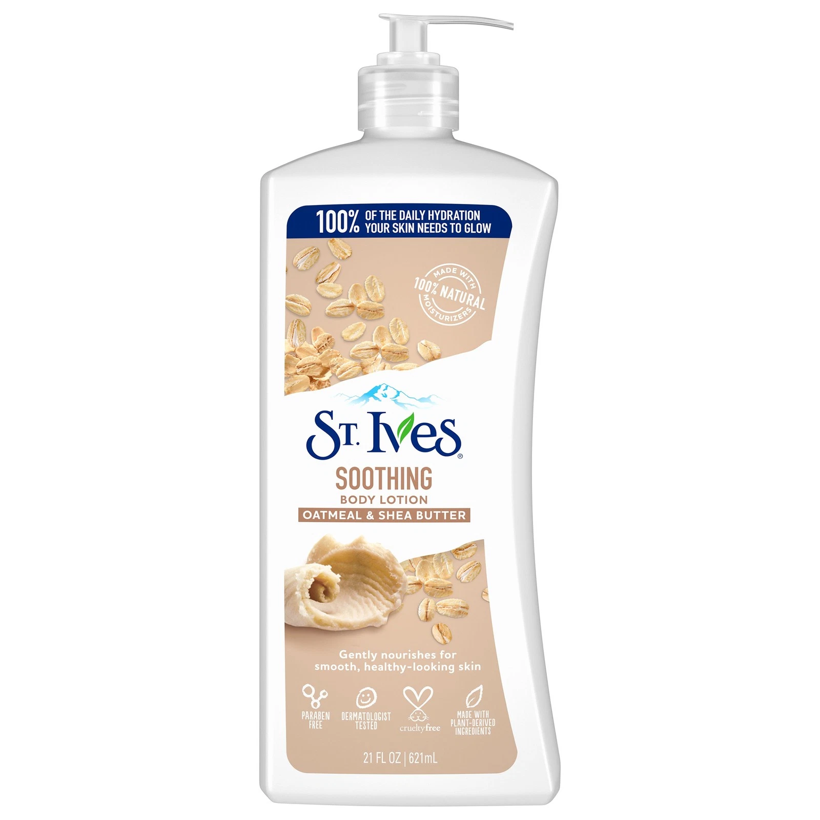 st ives soothing body lotion with oatmeal & shea butter 621ml