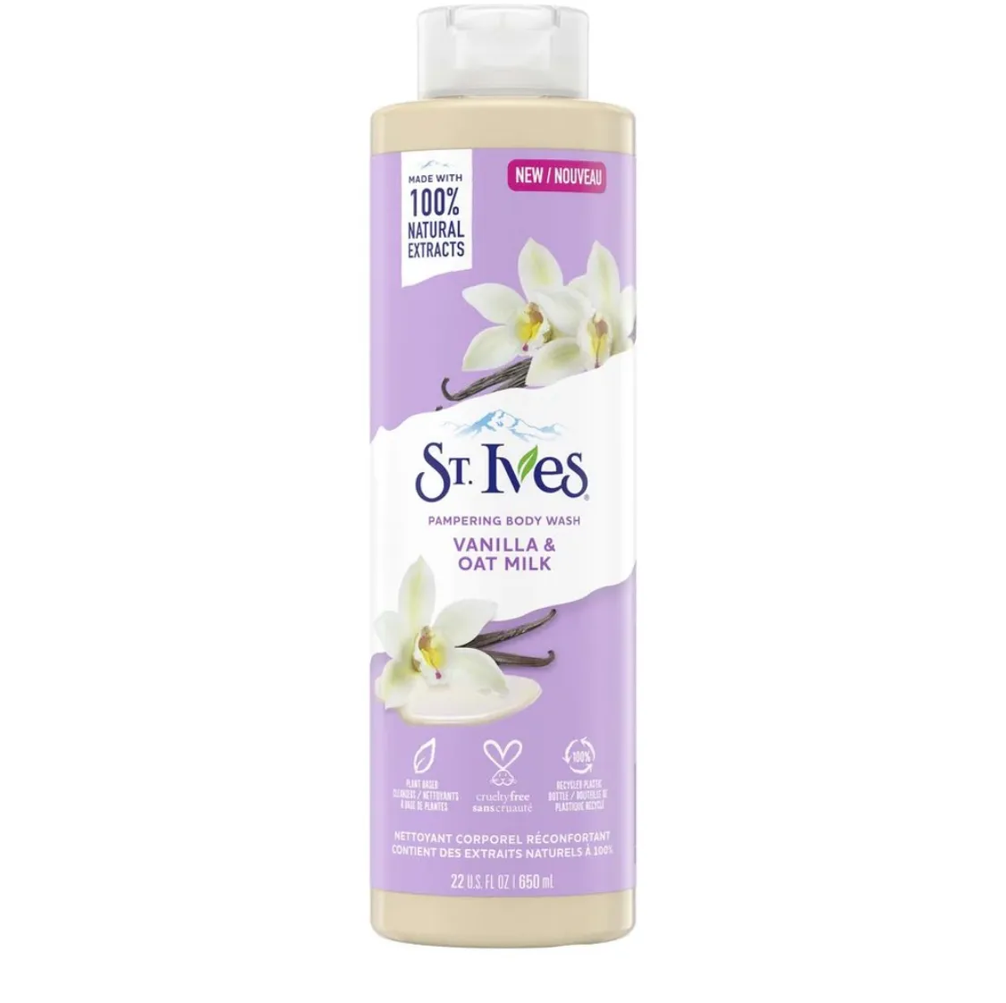 st ives vanila and oat milk pampering body wash