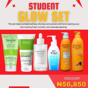 student glow set – affordable skincare bundle for clear, glowing skin
