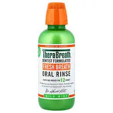 therabreath dentist formulated fresh breath oral rinse (mild mint) 473ml