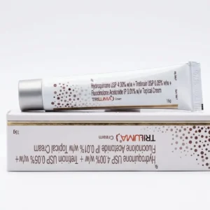 triluma hydroquinone usp 4.00%w/w + tretinon usp0.05%w/w + fluocinolone acetonide ip 0.01%w/w topical gel 15g