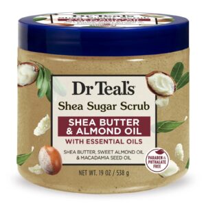 DR TEALS SHEA BUTTER & ALMOND SUGAR SCRUB 538ML