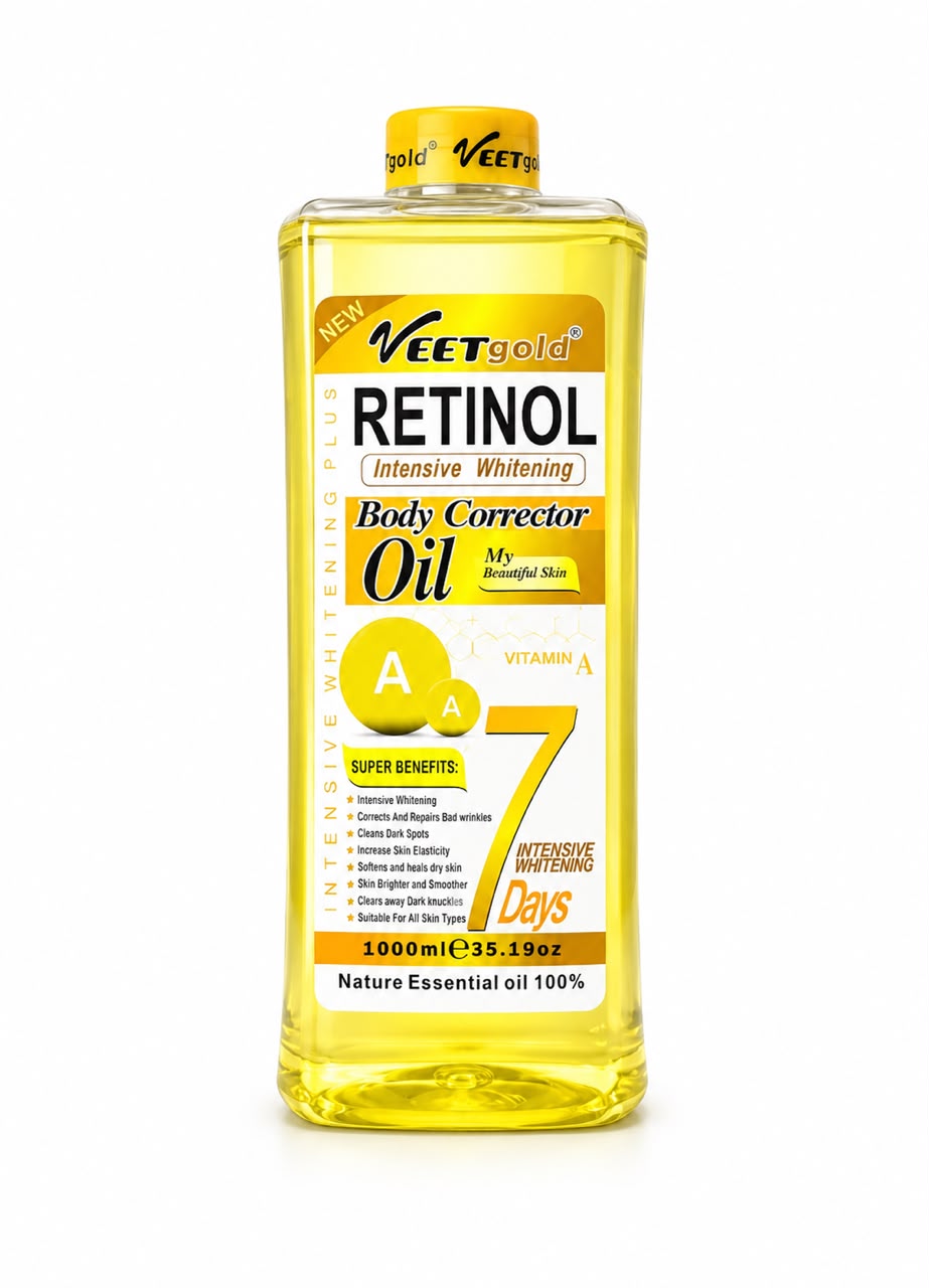 VEETGOLD RETINOL INTENSIVE WHITENING BODY CORRECTOR OIL 1000ML