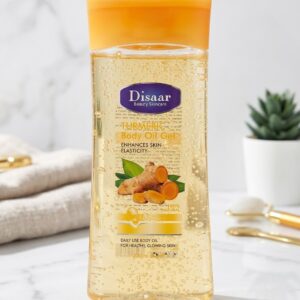 DISAAR [ TURMERIC BODY OIL GEL ] - Enhances Skin Elasticity ( 200mL )
