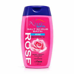 KUU SPA SALT SCRUB BATH ( ROSE ) 450ML