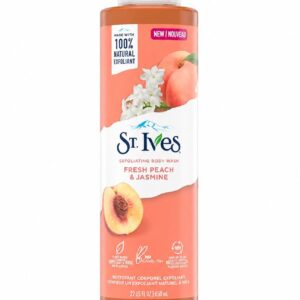 ST IVES EXFOLIATING BODY WASH FRESH PEACH & JASMINE 650mL