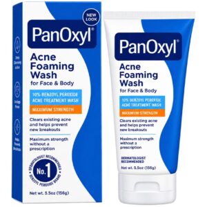 PANOXYL ACNE FOAMING WASH FOR FACE & BODY 10% BENZOYL PEROXIDE ACNE TREATMENT WASH 156g