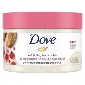 DOVE POMEGRANATE SEED & SHEA BUTTER EXFOLIATING BODY POLISH (DEEP PINK) 298ml