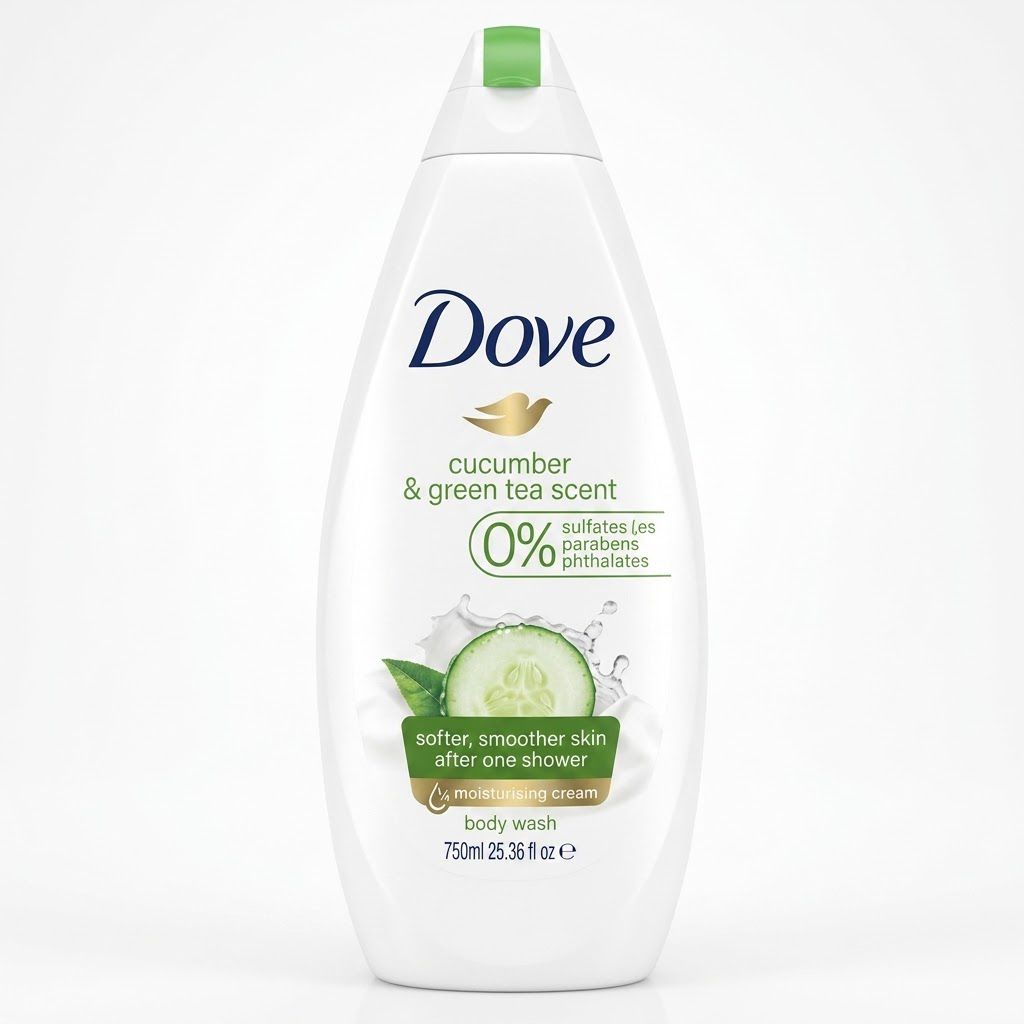 DOVE REFRESHING CUCUMBER & GREEN TEA SCENT BODY WASH 750ML
