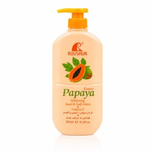 ROUSHUN EXTRACT PAPAYA WHITENING HAND & BODY LOTION +VITAMIN E 500ML