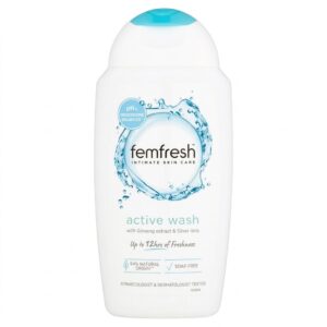 FEMFRESH ACTIVE WASH WITH GINSENG EXTRACT & SILVER IONS 250ml