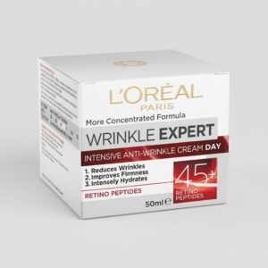 L'OREAL WRINKLE EXPERT | Anti - wrinkle Intensive Cream DAY [ 45+ RETINO PEPTIDES ] 50mL