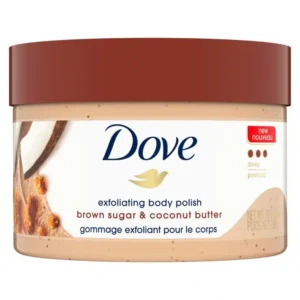 DOVE BROWN SUGAR & COCONUT BUTTER EXFOLIATING BODY POLISH 298g