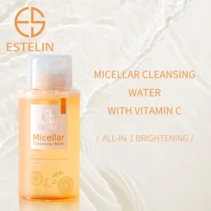 ESTELIN MICELLAR  CLEANSING WATER WITH VITAMIN C ALL IN ONE BRIGHTENING CLEANSER AND MAKEUP REMOVER