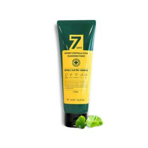 MAY ISLAND 7 DAYS SECRET CENTELLA CICA CLEANSING FOAM 150mL [ Care for Problematic Skin | Sensitive Skin | Low Irritant | Deep Clean ]