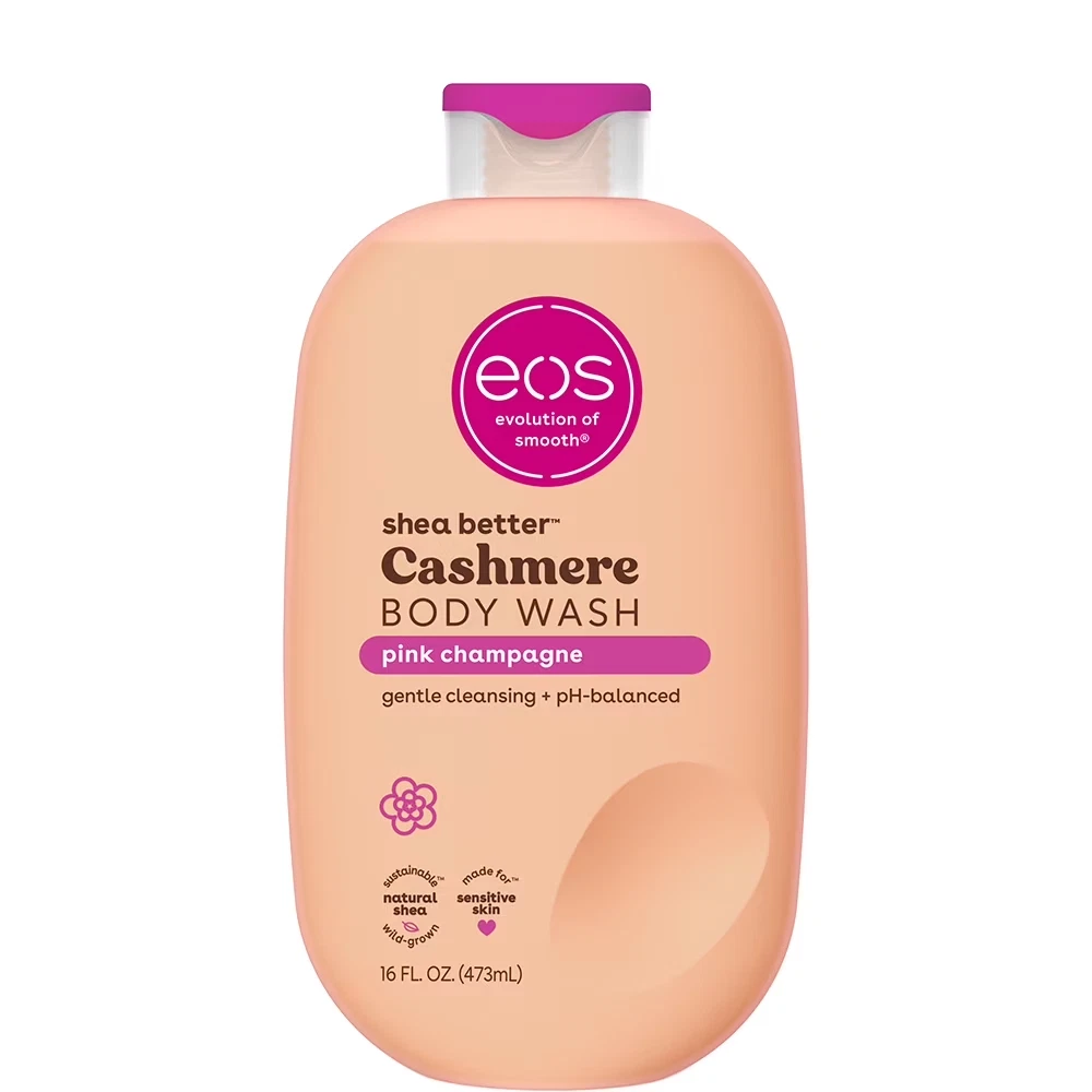 EOS SHEA BUTTER CASHMERE BODY WASH(PINK CHAMPAGNE) 16FL.OZ 473ML