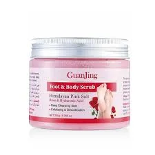 GUANJING FOOT 7 BODY SCRUB 200G - HIMALAYAN PINK SALT - ROSE 7 HYALURONIC ACID
