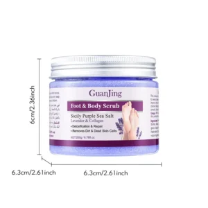 GUANJING FOOT 7 BODY SCRUB 200G - SICILY PURPLE SEA SALT