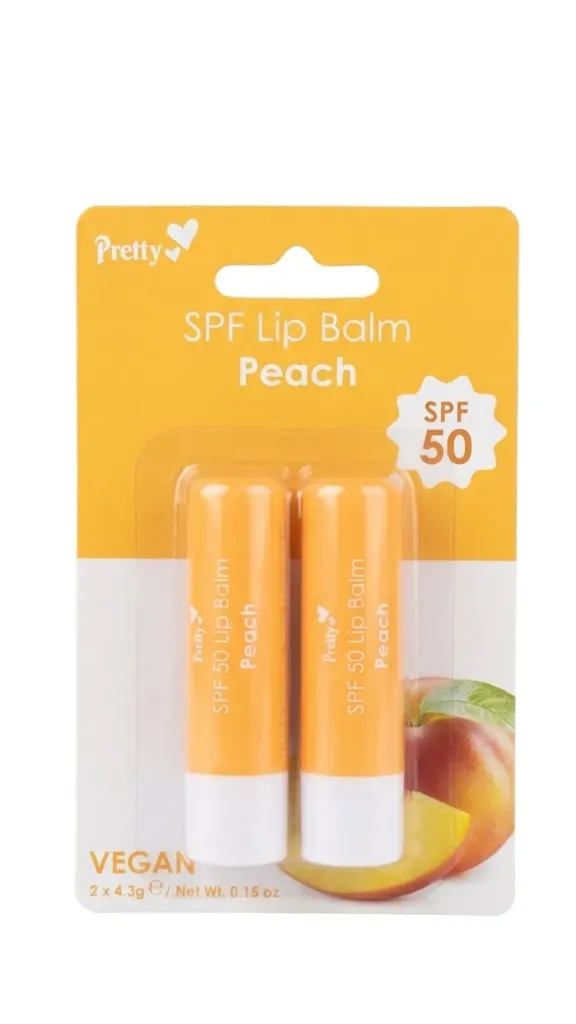 PRETTY PEACH MOISTURISING LIP BALM 4.3g