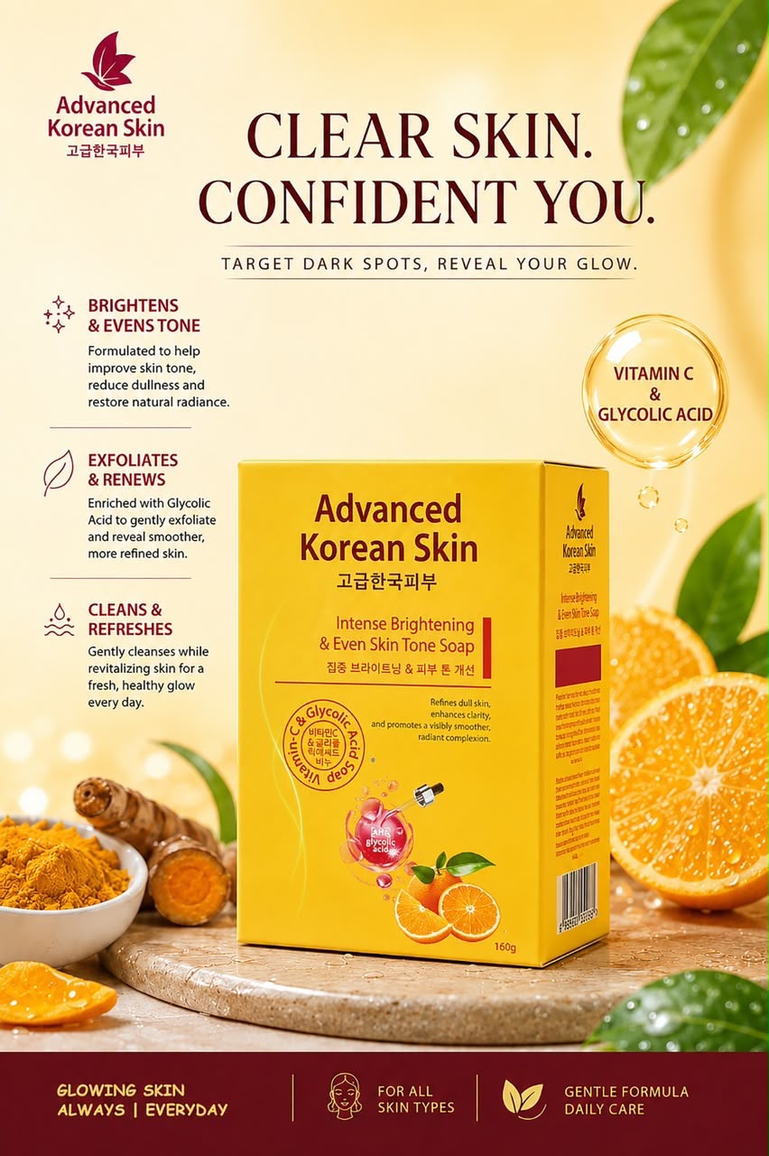 ADVANCED KOREAN SKIN BAR SOAP (VITAMIN C)