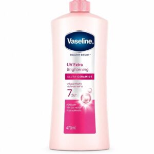 VASELINE HEALTHY BRIGHT UV EXTRA BRIGHTENING ( GLUTA CERAMIDE ) LOTION 470mL